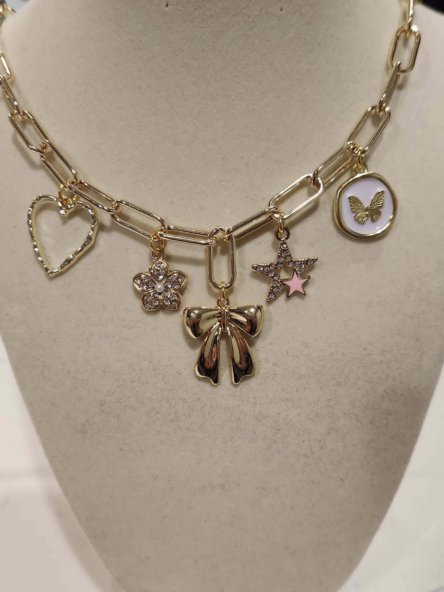 Gold Everyday Charm Necklace