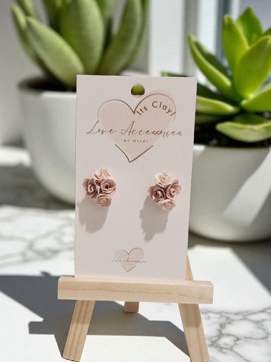 Rose bouquet Stud Earrings
