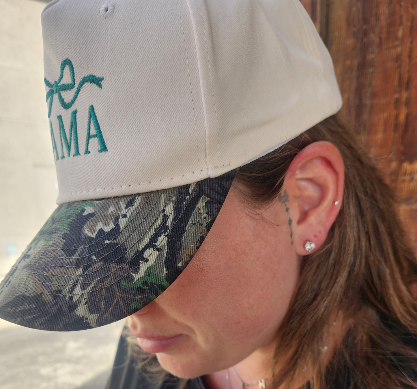 Mama Camo Bow Hat