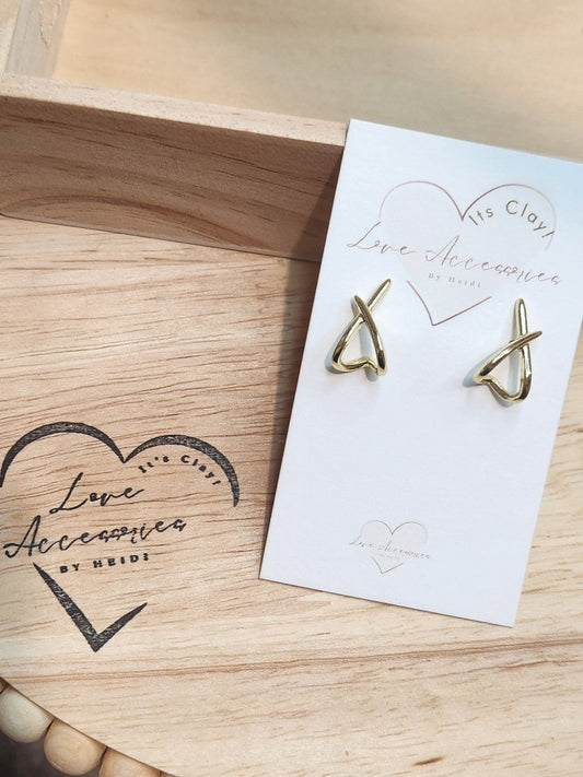 X's & O's In Gold Earrings