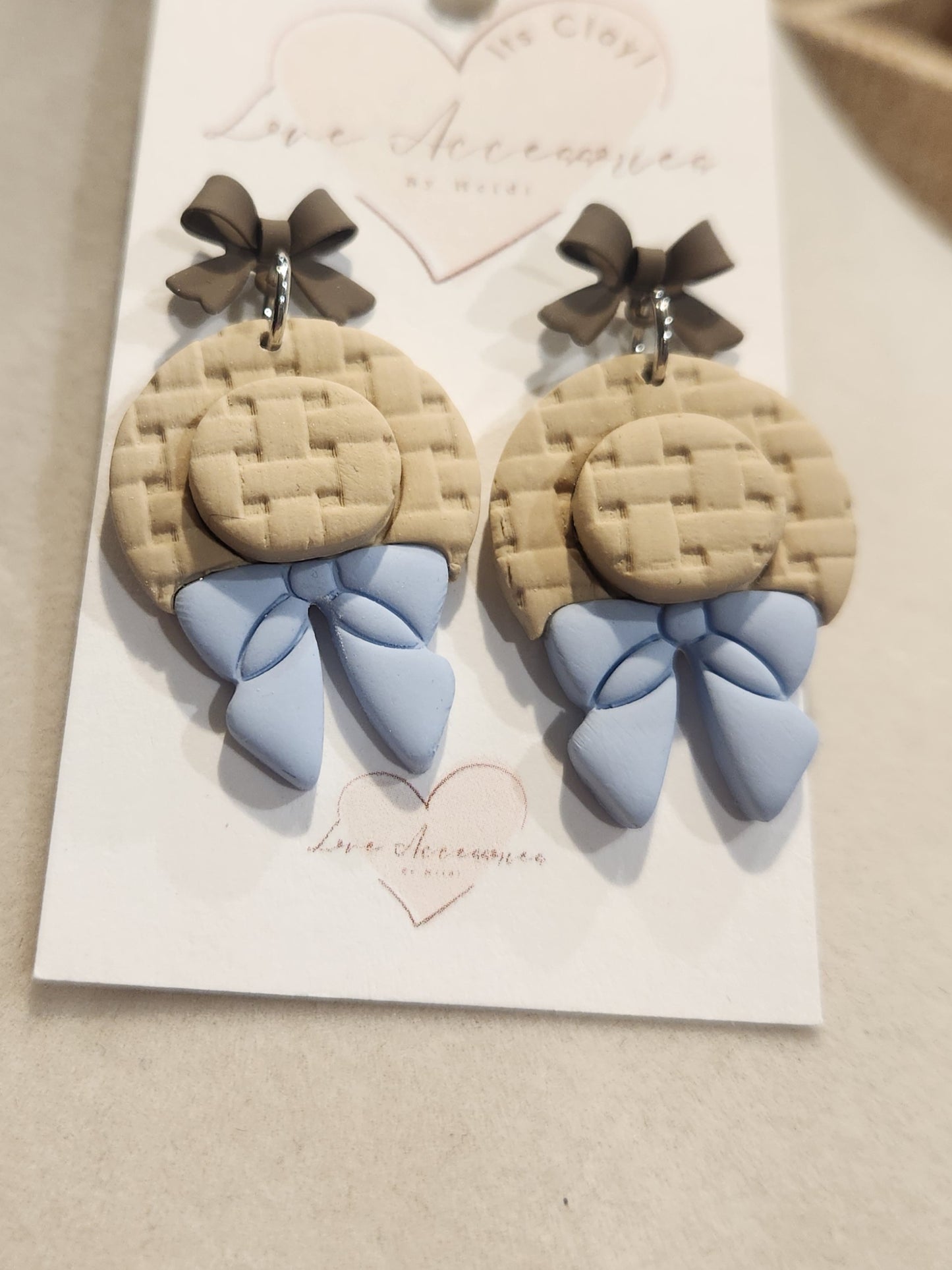 Heirloom Clay Bow Earrings