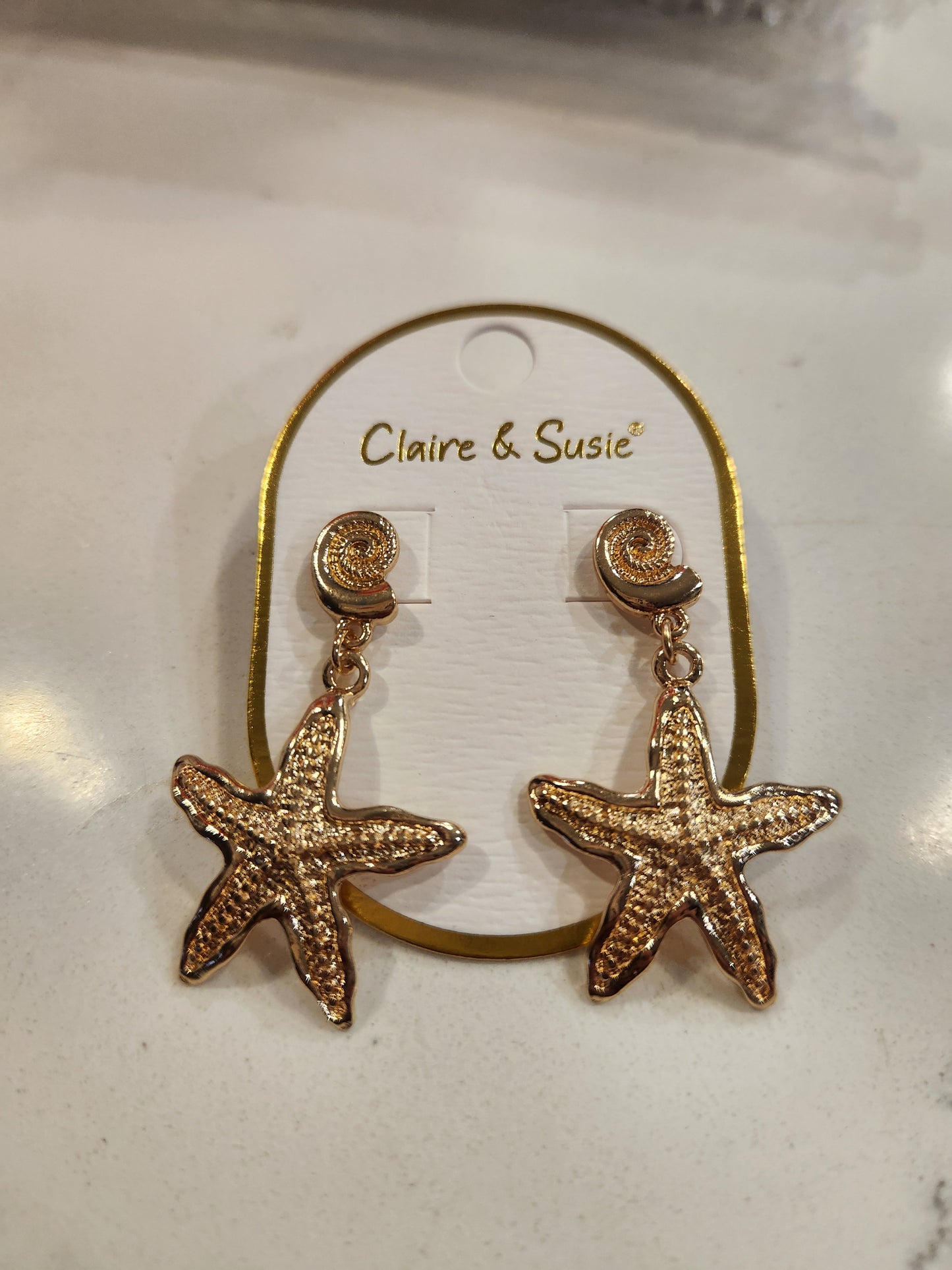 Big Beautiful Star Fish Earrings