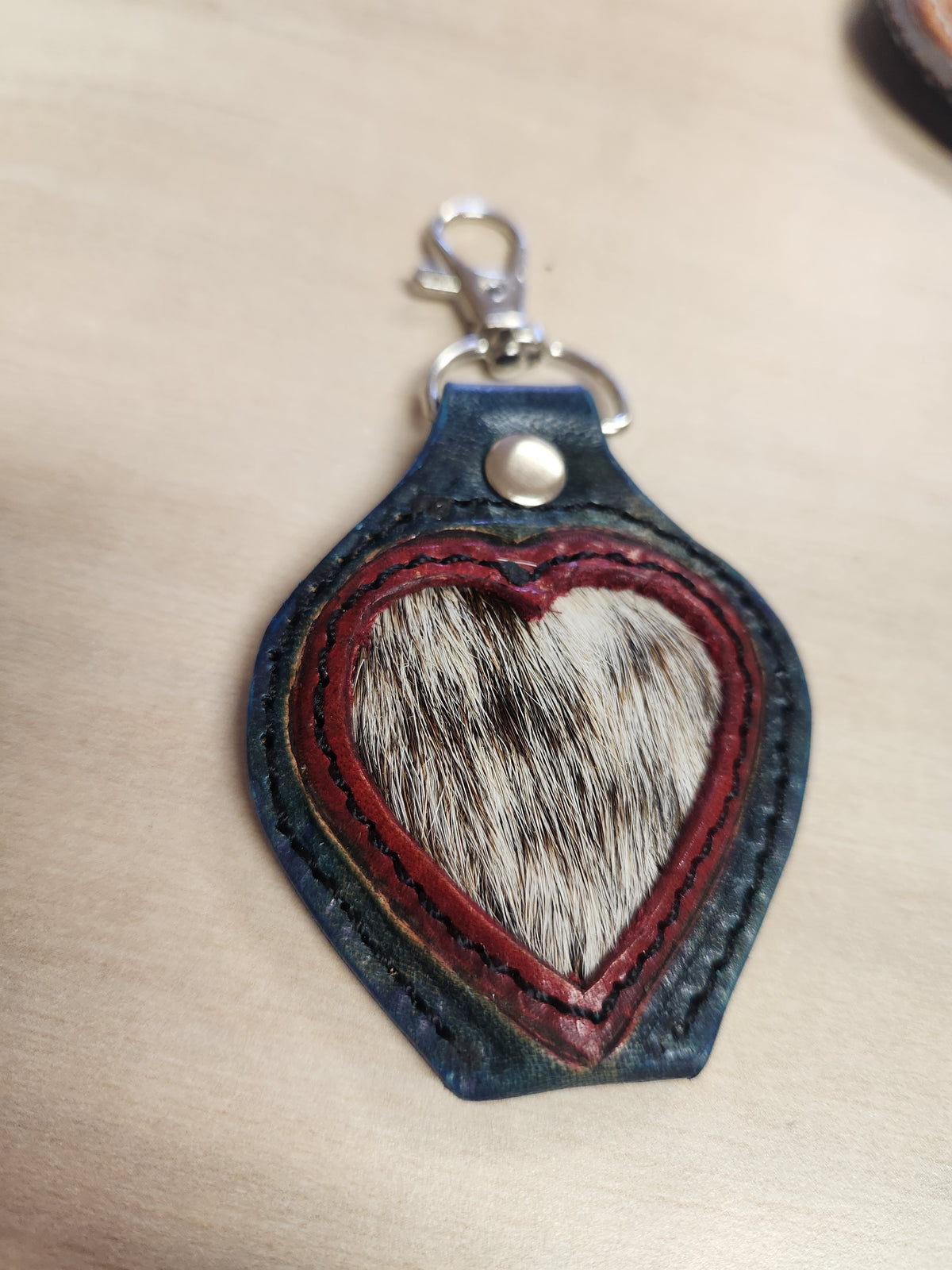 Danielle Berry 4dogs Leather keychains