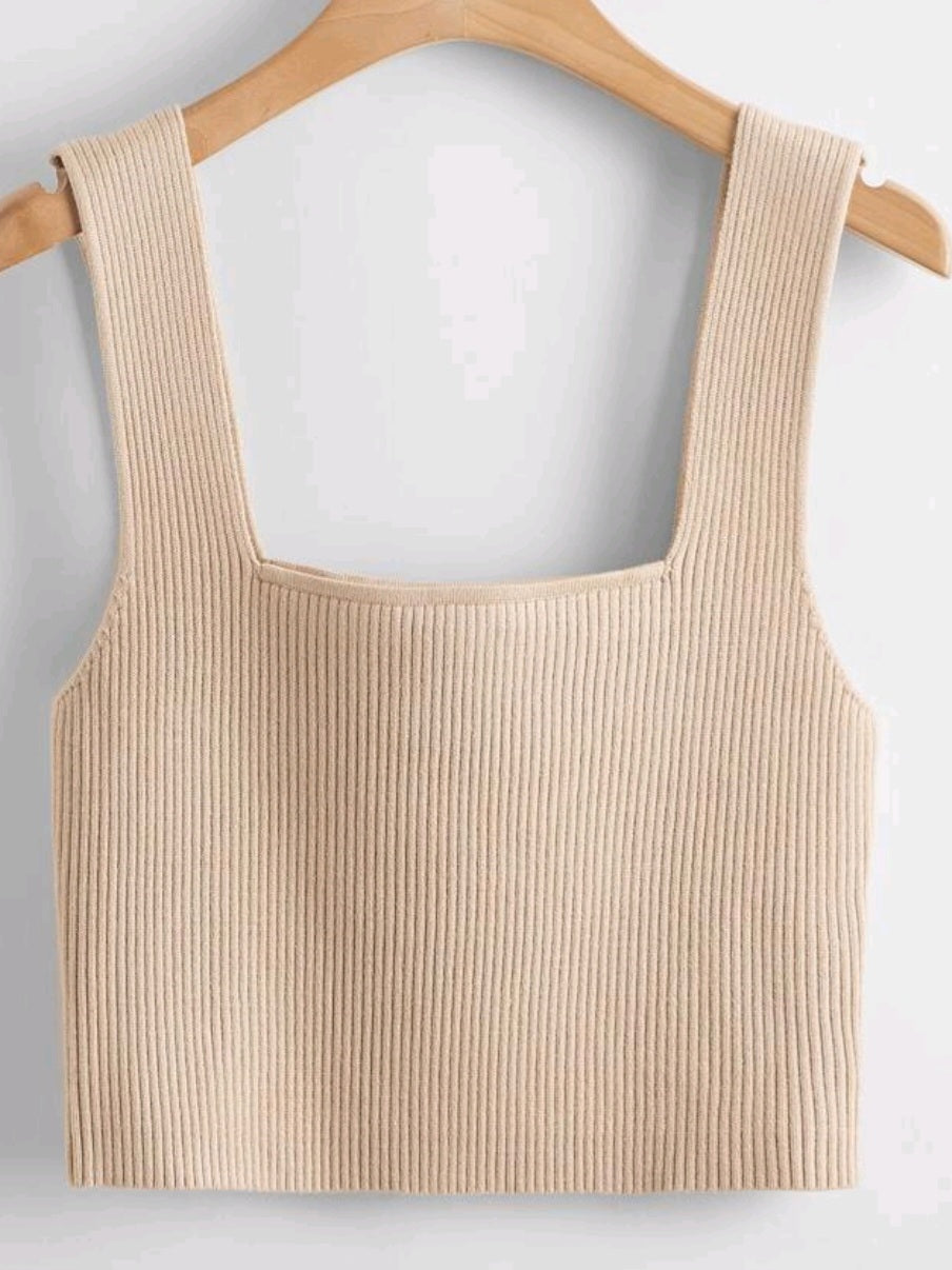 Crop Knit Tank