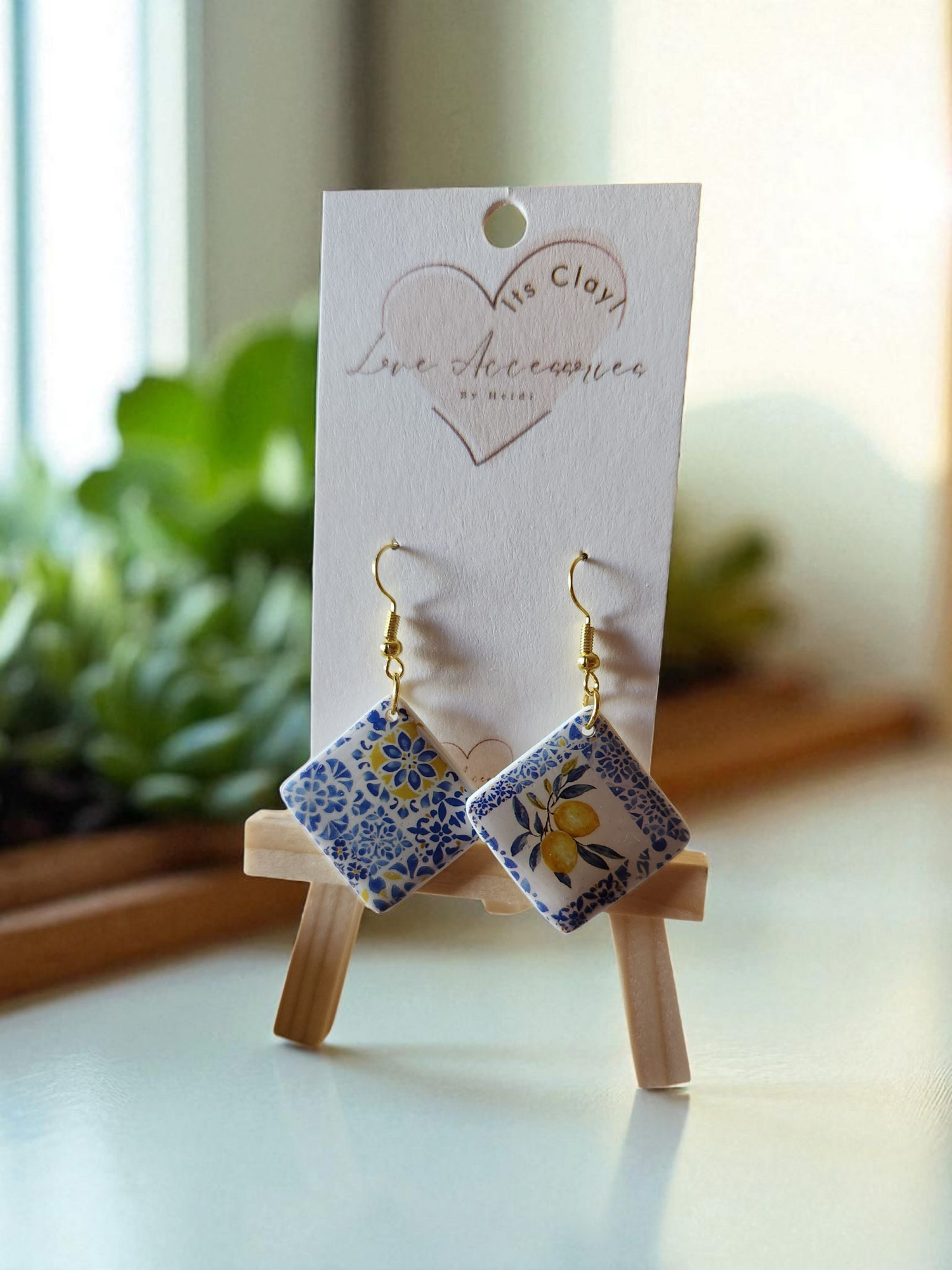 Azulejo Limon collection Dangle Earrings