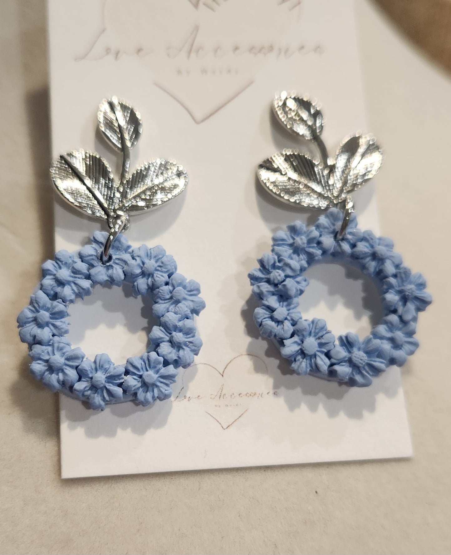 Forget Me Not Wreath Earrings