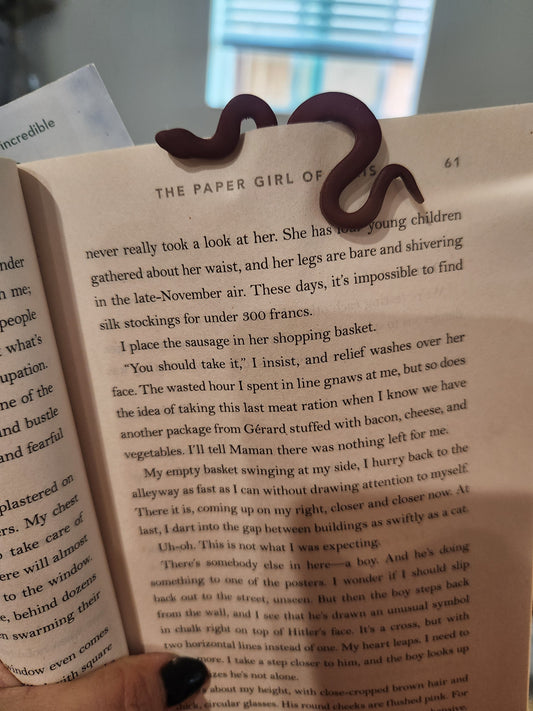 Snake Book Mark in Rown color