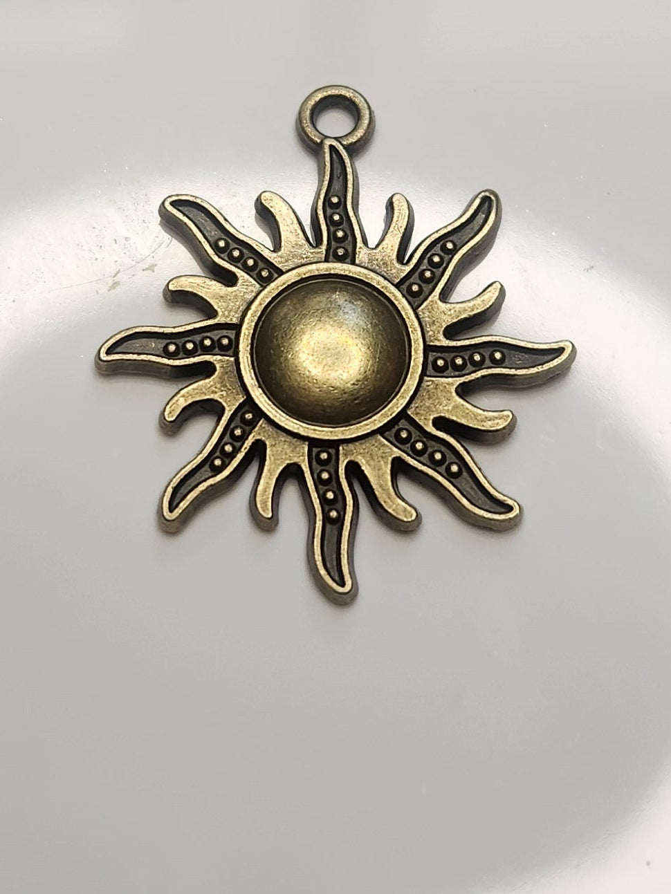 Sun metal charms