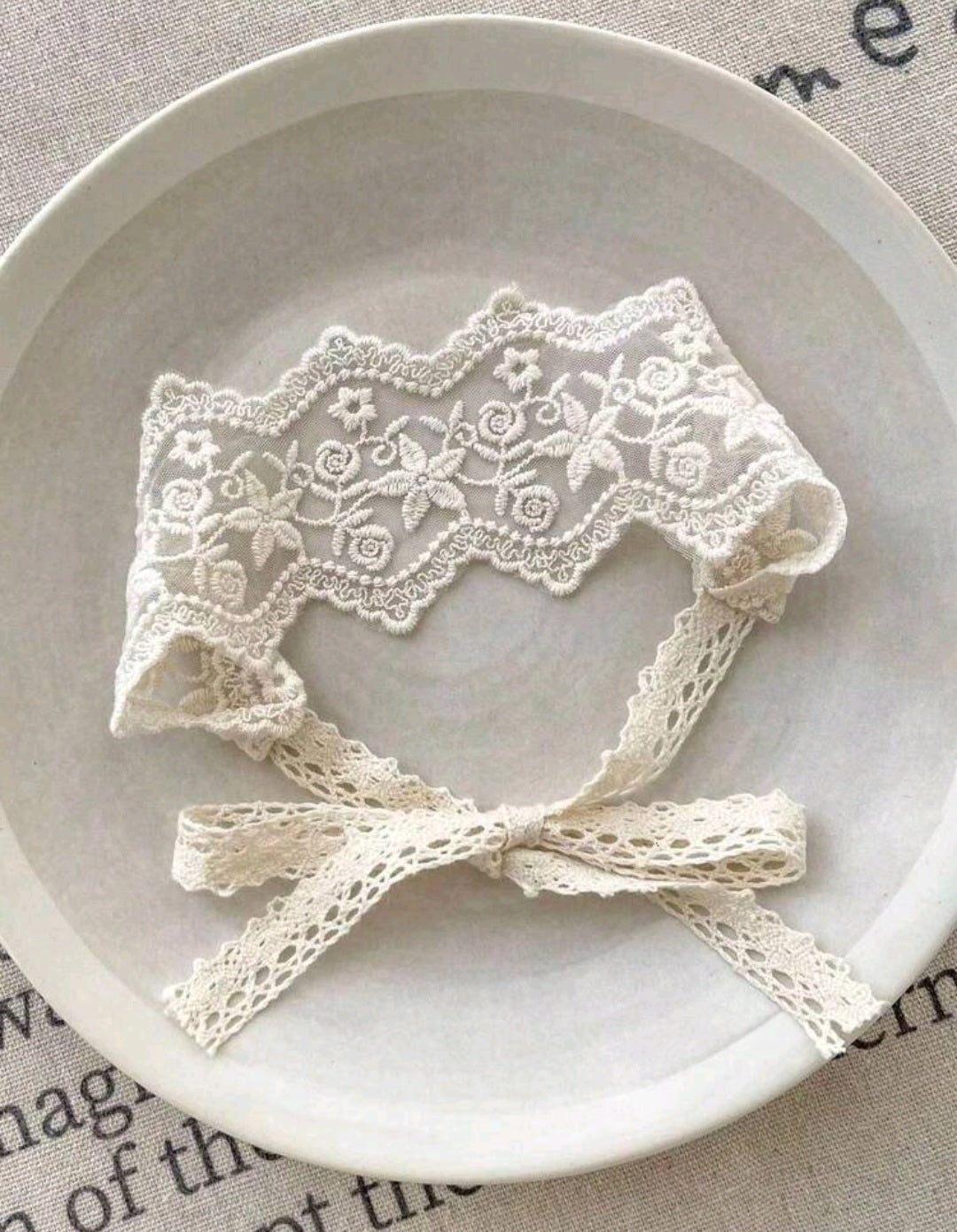Vintage Floral Lace Soft Head Tie 4pk