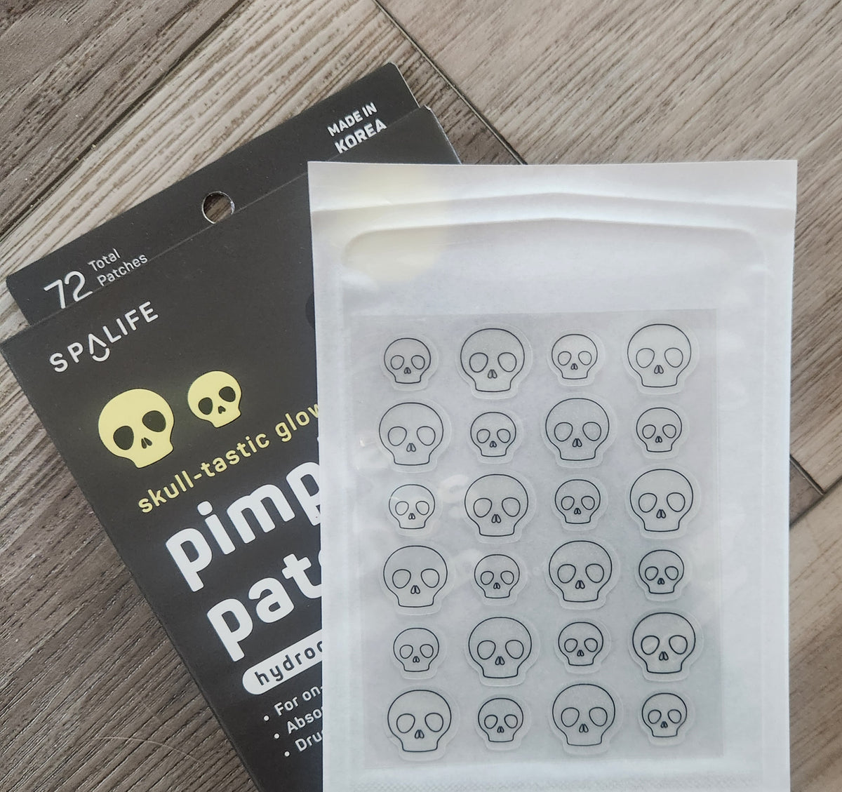 Skull-Tastic Glow in the Dark Halloween Pimple Patches
