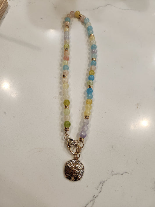 Sea Life Glass Bead Necklace