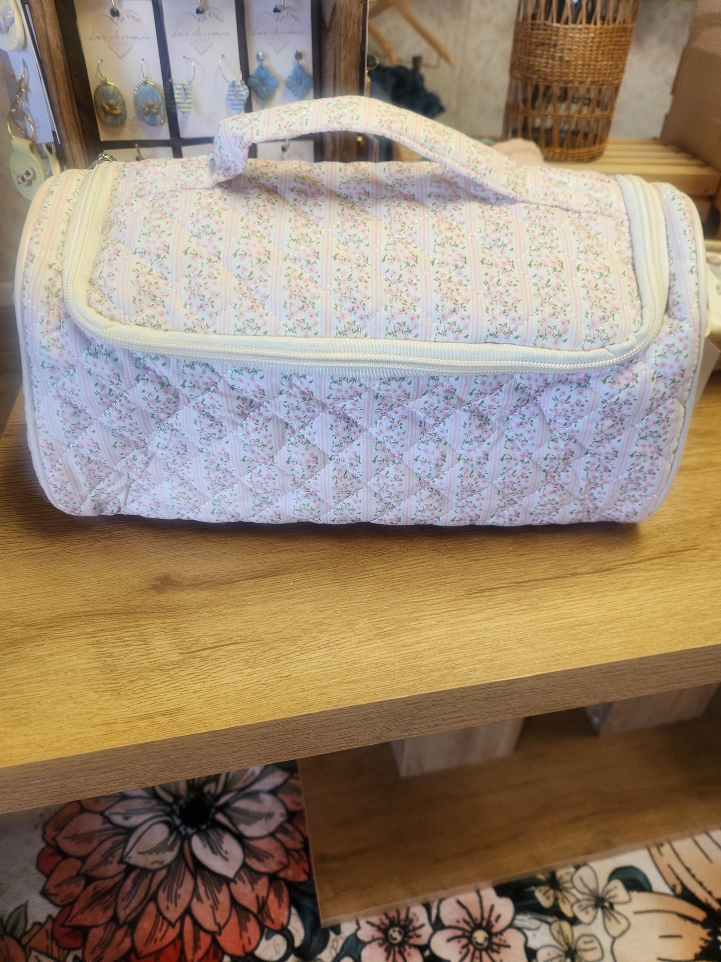Floral on the go accessories bag