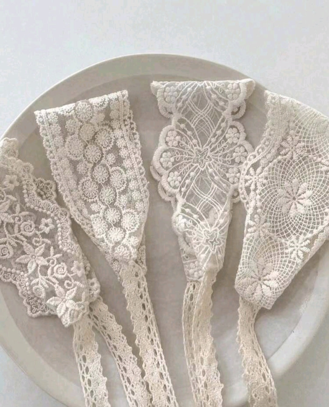 Vintage Floral Lace Soft Head Tie 4pk