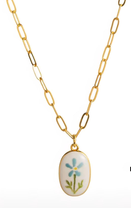 Delicate gold charm necklaces