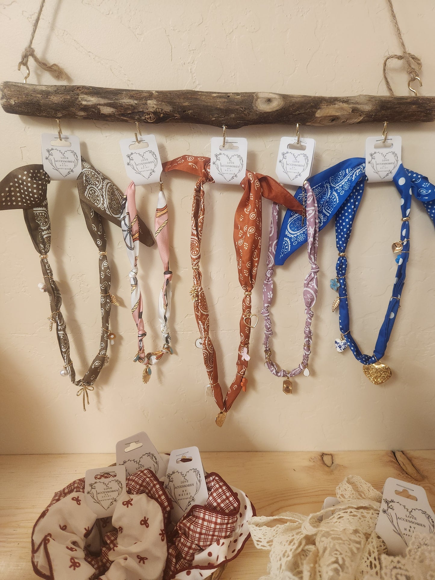 Handkerchief Charm Necklace