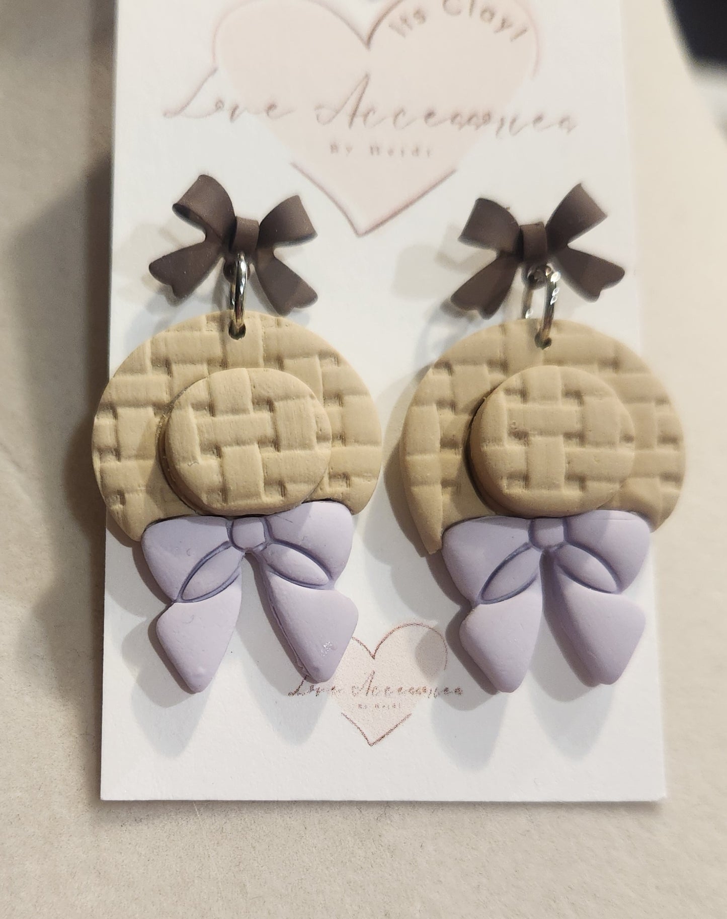 Heirloom Clay Bow Earrings