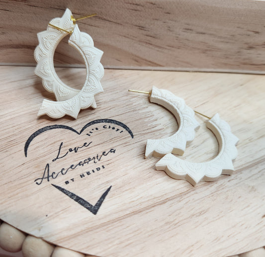 Ophelia Boho half hoop earrings