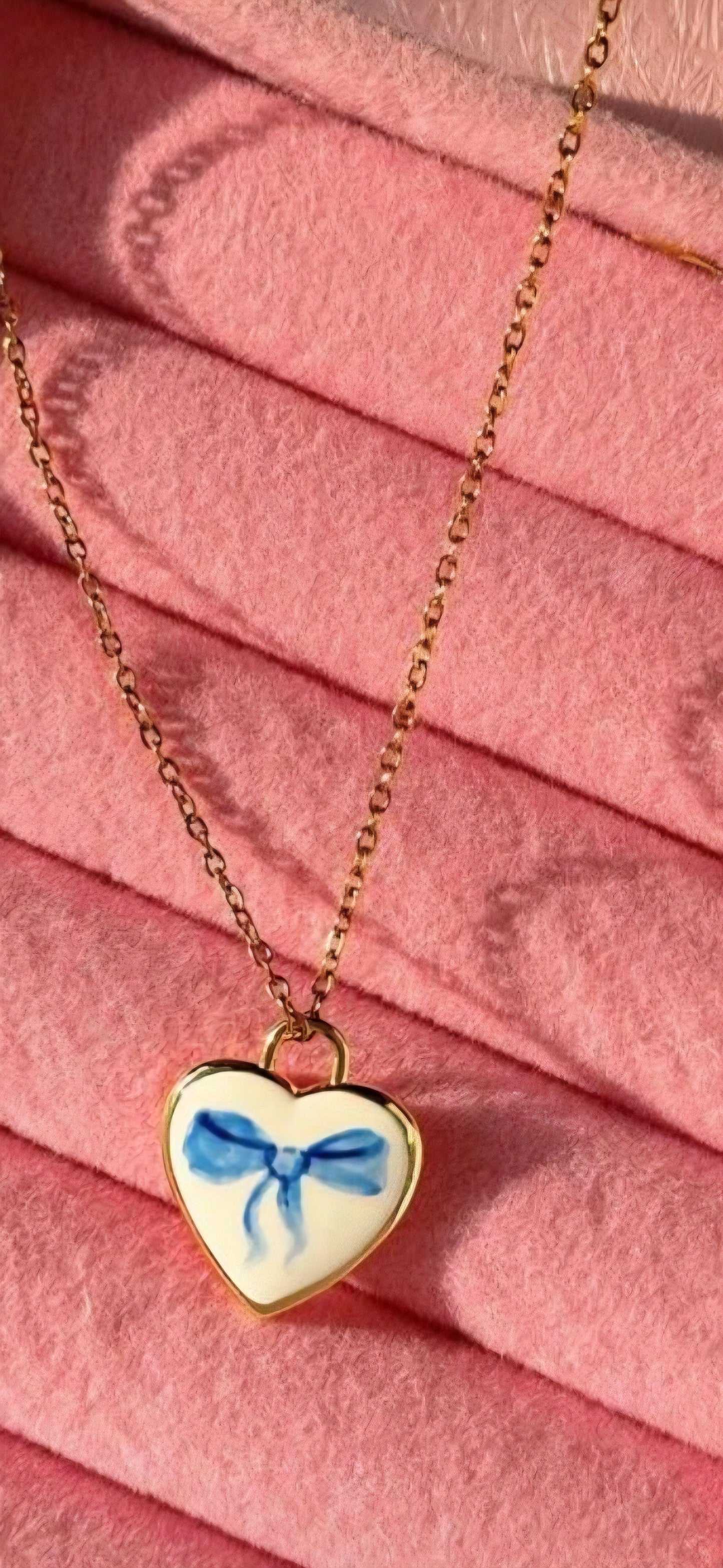 Delicate gold charm necklaces