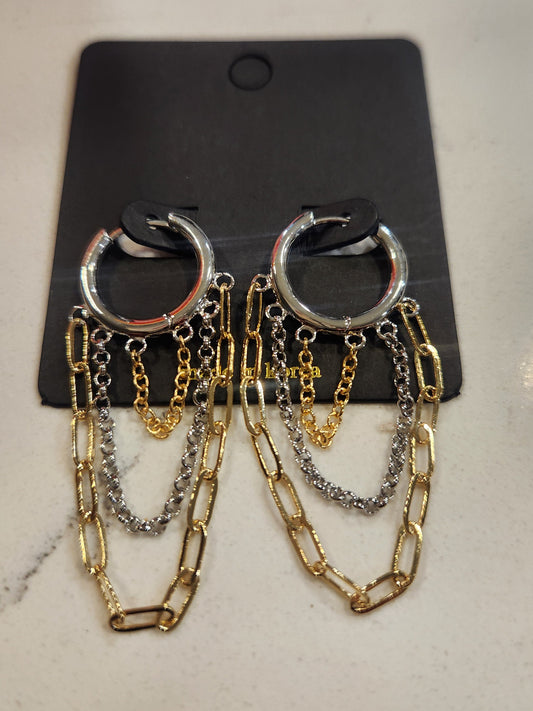 Chain Hoop Earrings