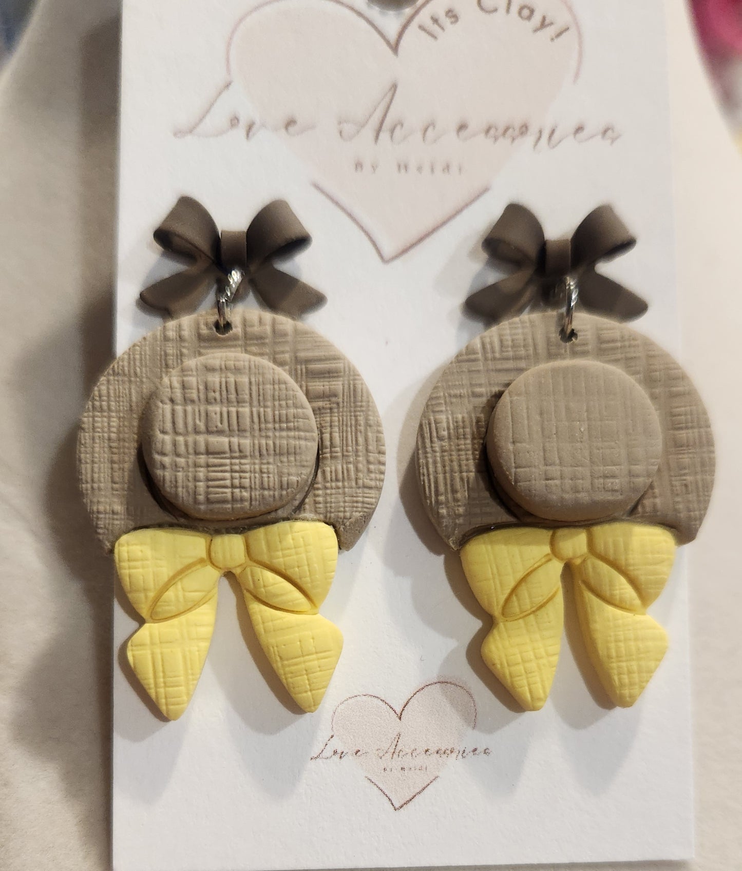 Heirloom Clay Bow Earrings